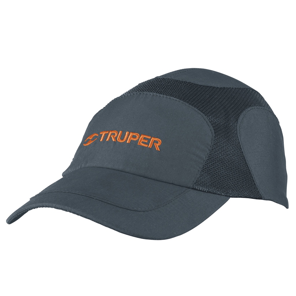 Gorra color gris, 100% poliester, Truper