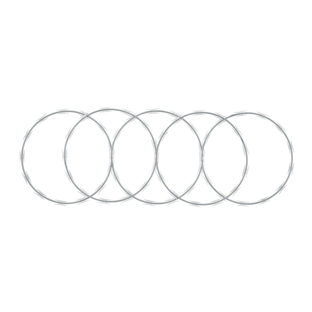 Rollo de pua concertina alta seguridad, 45 cm diametro