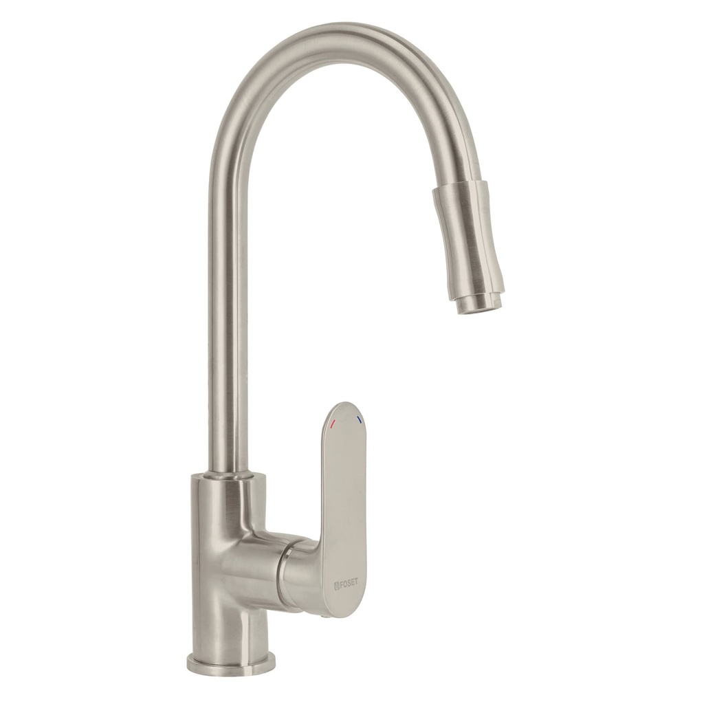 Mezcladora satin nariz retractil para fregadero, Riviera