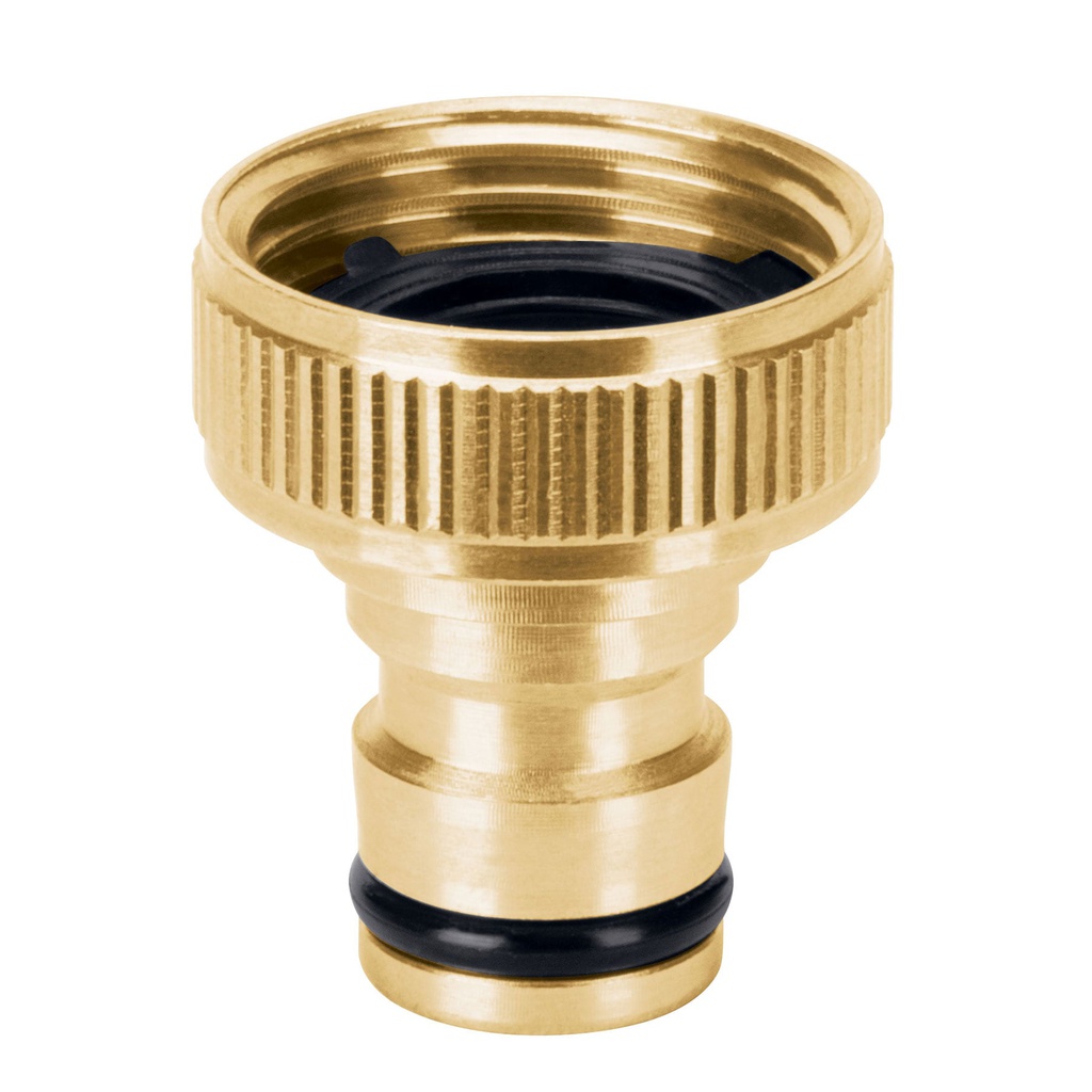 Conector 3/4' rapido hembra de laton, sistema click, Truper