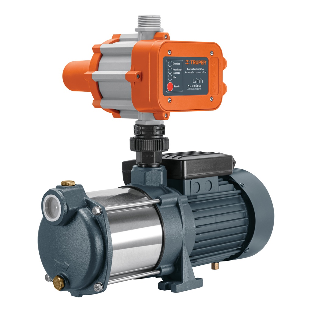 Bomba presurizadora multietapas 1 HP con control, Truper