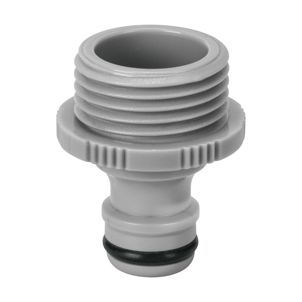 Conector 3/4' rapido macho de ABS, sistema click, Truper