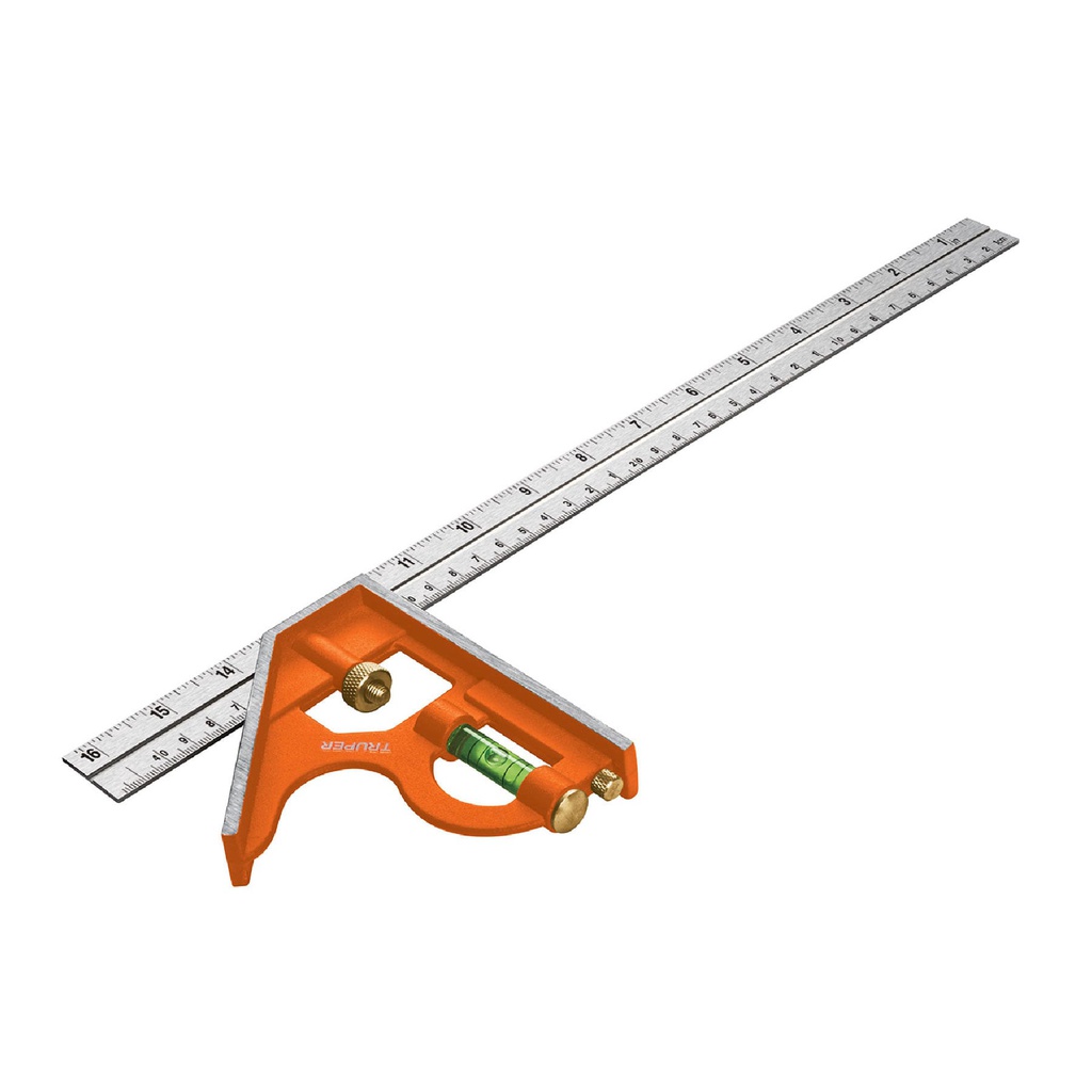 Escuadra 16' de combinacion con punzon para marcar, Truper