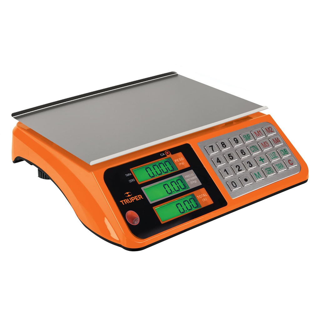 Bascula electronica multifunciones 40 kg, Truper