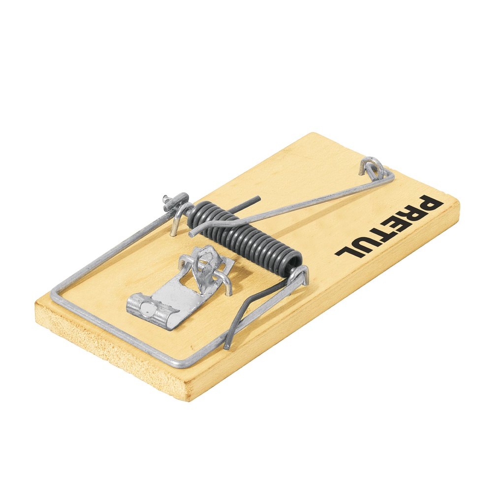 Bolsa con 2 trampas de 4' de madera para raton, Pretul