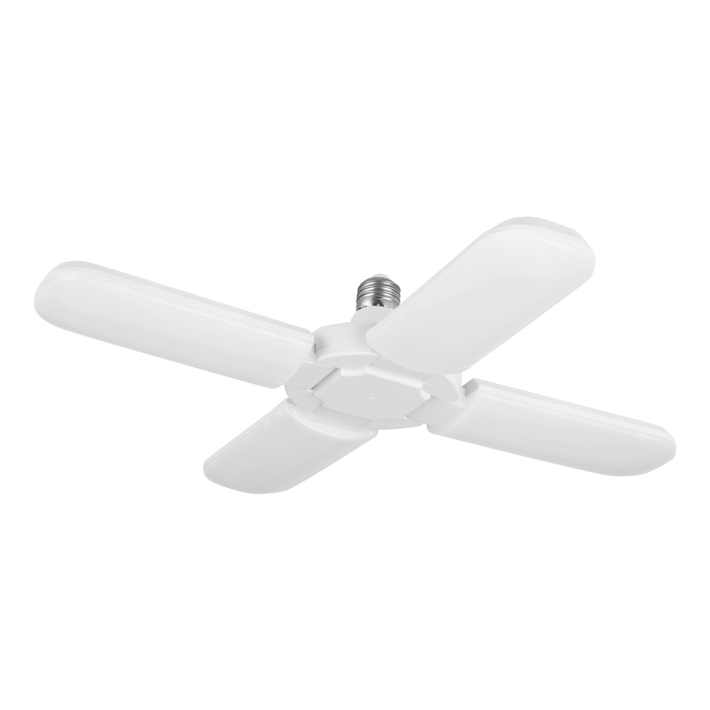 Lampara LED 32W tipo ventilador, 4 aspas ajustables, Volteck