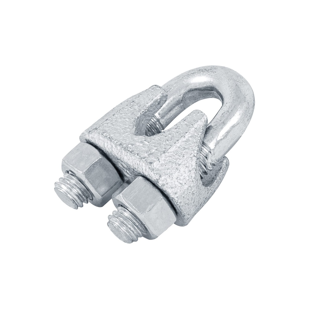 Blister c/1 nudo (perro) de hierro p/cable de 3/8', Fiero
