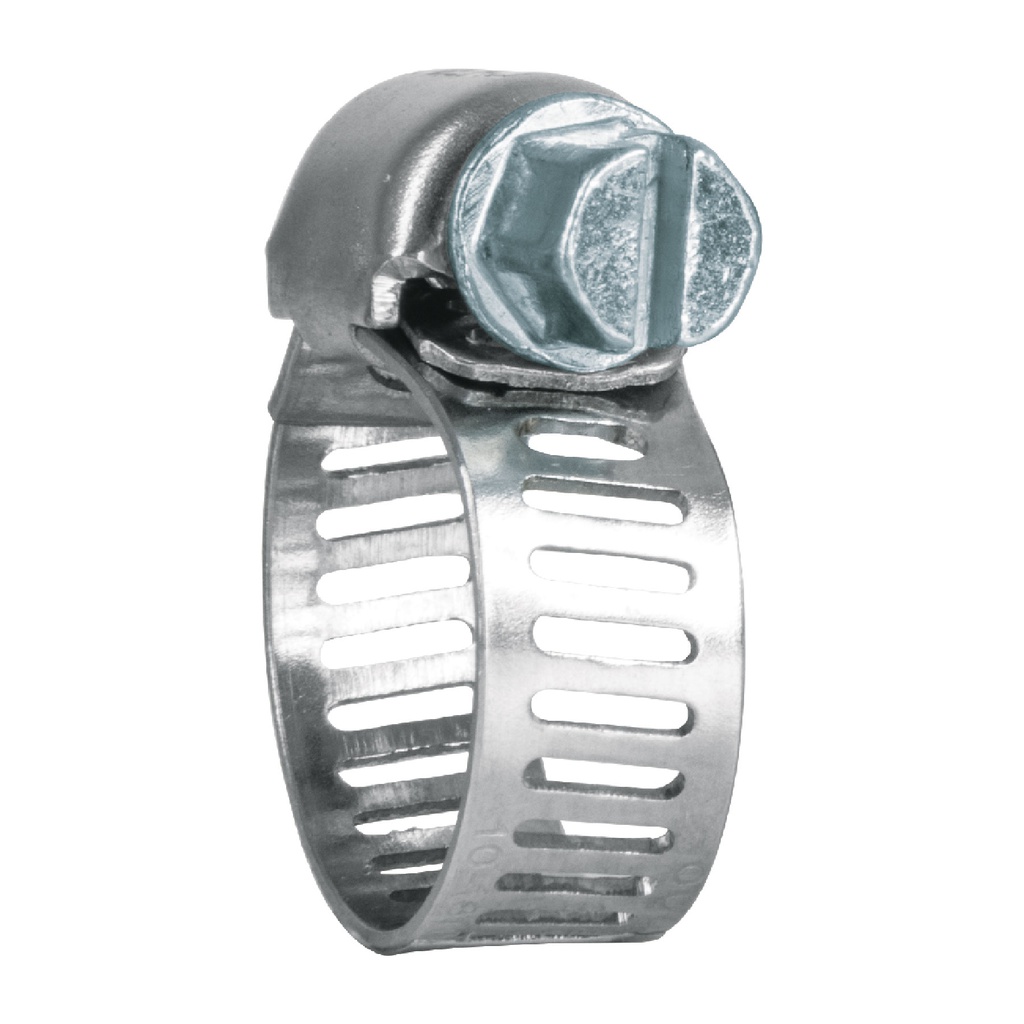 Bolsa c/10 abrazaderas mini sin fin reforzadas #4, 3/8-5/8'