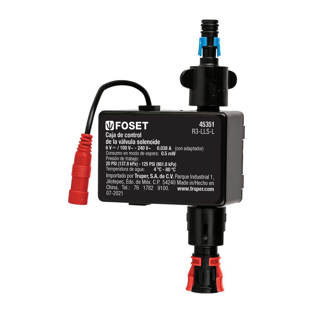 Valvula solenoide para llave de sensor LLS-L, Foset