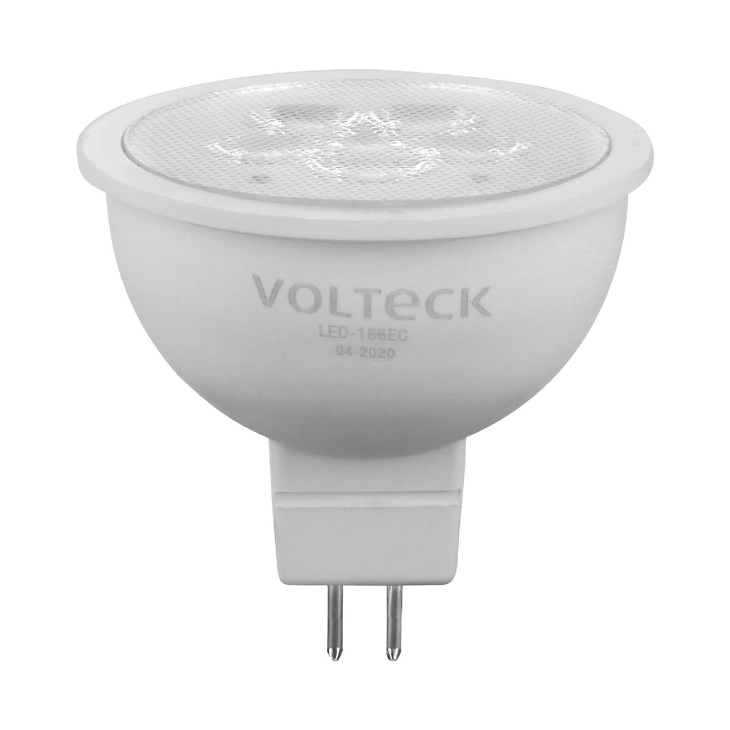 Lampara de LED 6 W tipo MR 16 base GU5.3 luz calida, blister