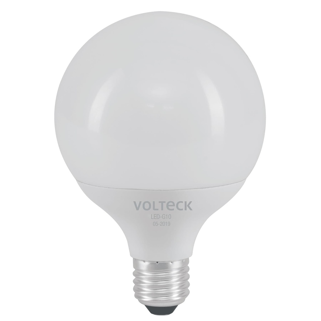 Lampara de LED tipo globo 8 W luz de dia, en caja, Volteck