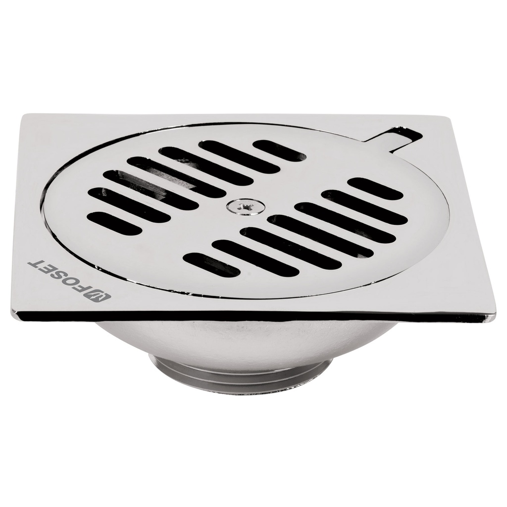 Resumidero cuadrado de laton 4' x 4', Foset