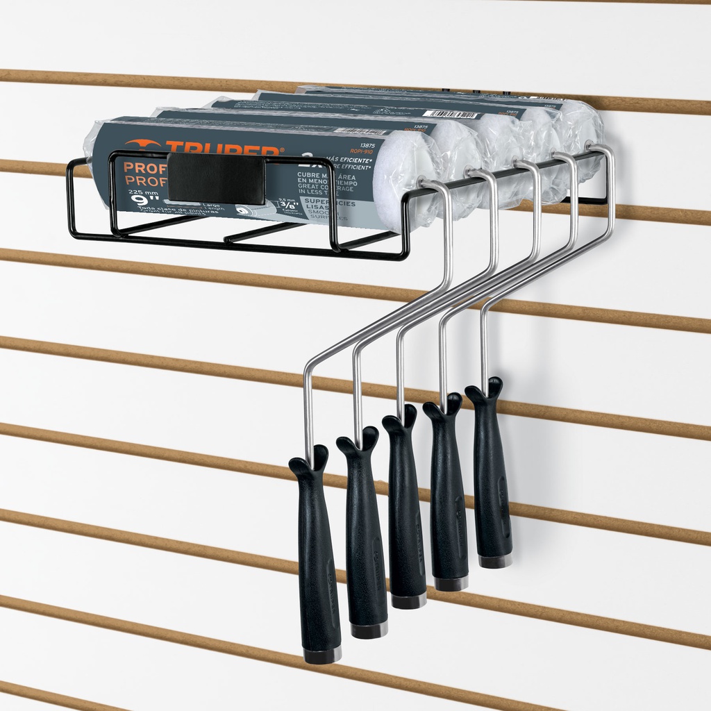 Rack para 4 rodillos para pintar de 9', Truper