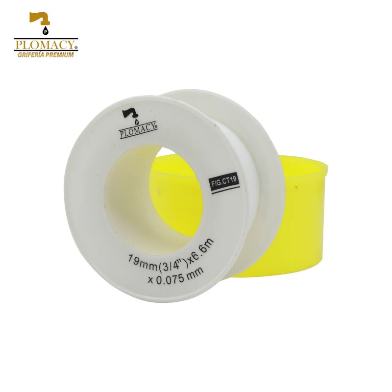 Cinta Teflon 3/4" x 6.6 Mts. x 0.075 mm. Plomacy (CT19)