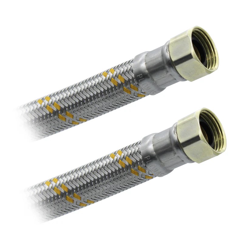 Conector Flexible Para Boiler 1/2 x 1/2" x 60cm. Acero Inox. Plomacy (CBI60)