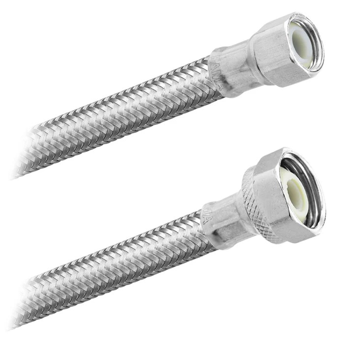 FamaFlex Premium Para  Agua Potable 3/8" COMP x 1/2" FIP x 100cm.-40"  (3595)