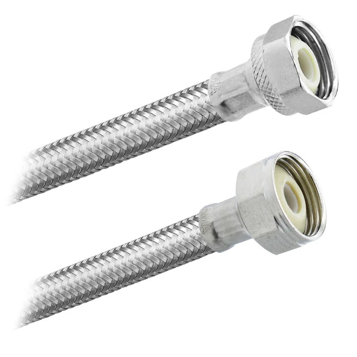 FamaFlex Premium Para Sanitario 1/2" FIP X 7/8" FIP X 30cm.-12"  (3623)