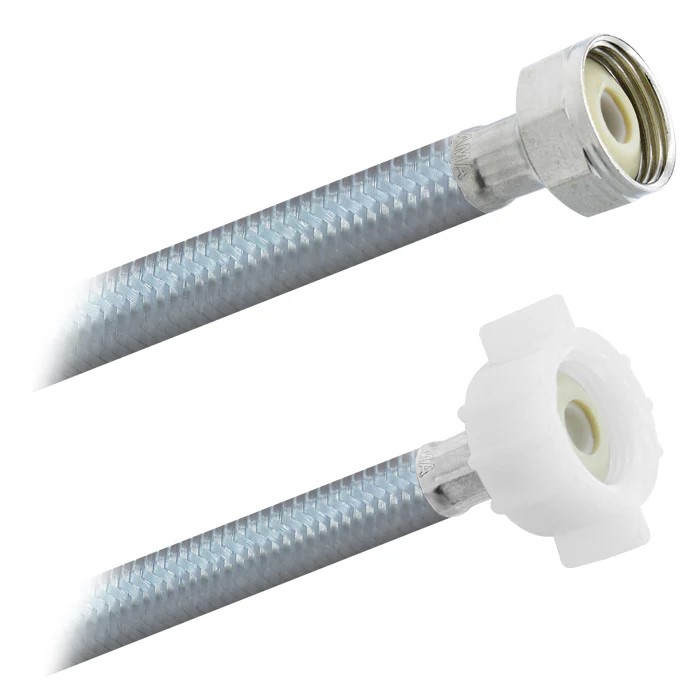 FamaFlex Poliacero Para Sanitario 7/8" FIP x 7/8" AM x 35cm.-14"  (3943)