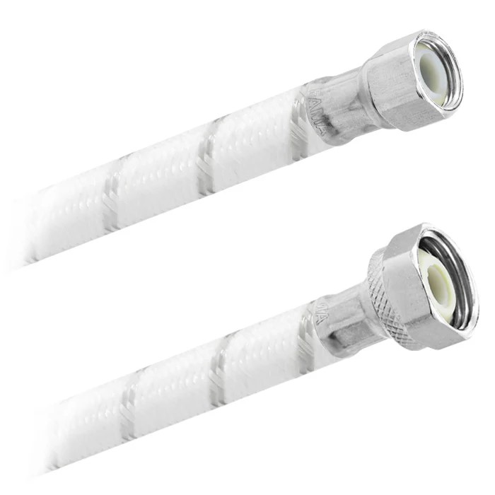 FamaFlex Poli-Acetal Para Agua Potable 3/8" COMP. x 1/2" FIP x 50cm.-20"  (3813)