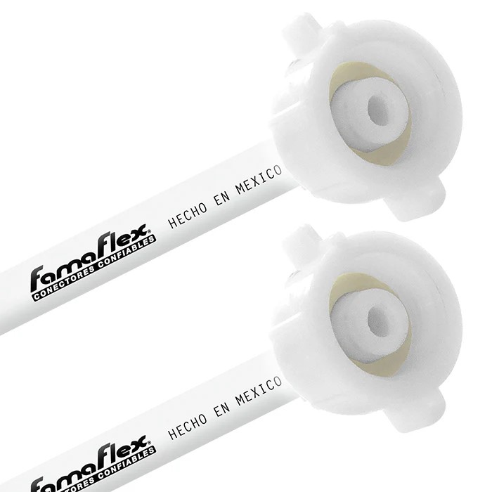 FamaFlex PoliMax Para Agua Potable 1/2" AM x 1/2" AM x 45cm.-18" Con Niple (2031)