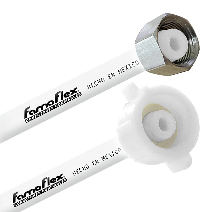 FamaFlex PoliMax Para Agua Potable 3/8" COMP. x 1/2" AM x 65cm.-26"  (2035)