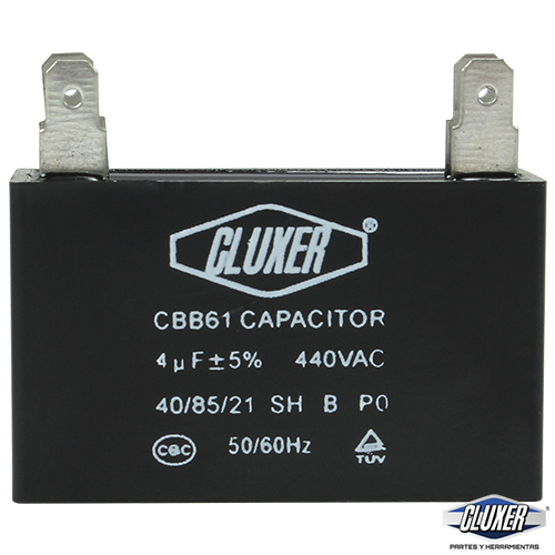 1 Capacitor De Ventilador 4mf, Dual 440-370vac +-5%