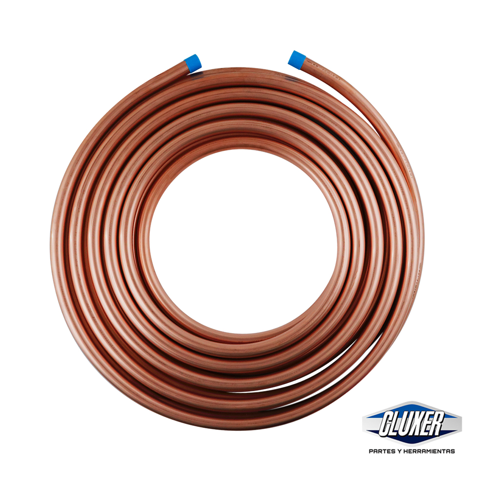 1 Tubo Cobre Flexible 7/8 PuLG 15.24 Mts