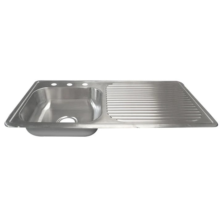 TARJA AC.INOX.ESC.DER.GRANDE 100 X 50 CMS. PROF.15 CMS APROX
