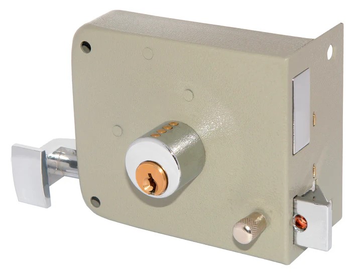 CERRADURA DE SOBREPONER TIPO PARCHE C/LLAVE LADO DERECHO