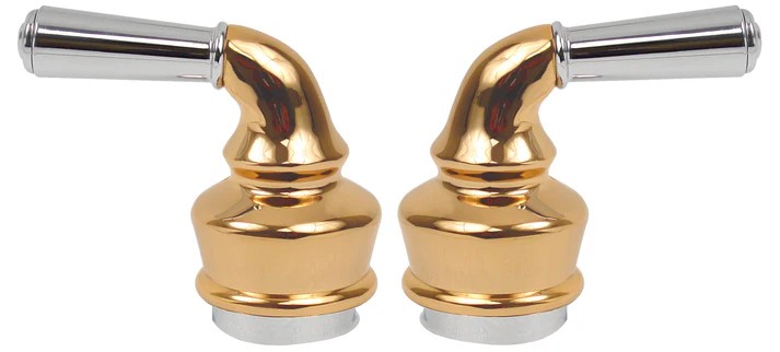 JUEGO MAN.PEQUIN ORO-CROMO ESTRIA "H"