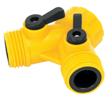 Conector "y" 3/4" plastico para manguera, pretul