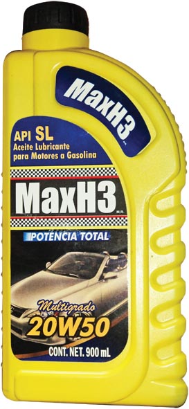 MAXH3 ACEITE 20W50 SL 900 ML 