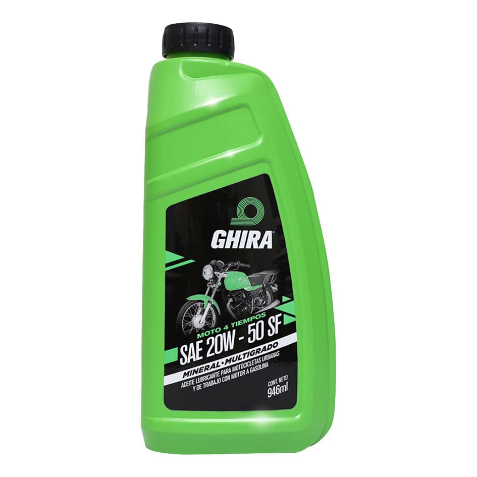 ACEITE SF 20W50 MINERAL 0.946L MOTO 4T GHIRA 718000012