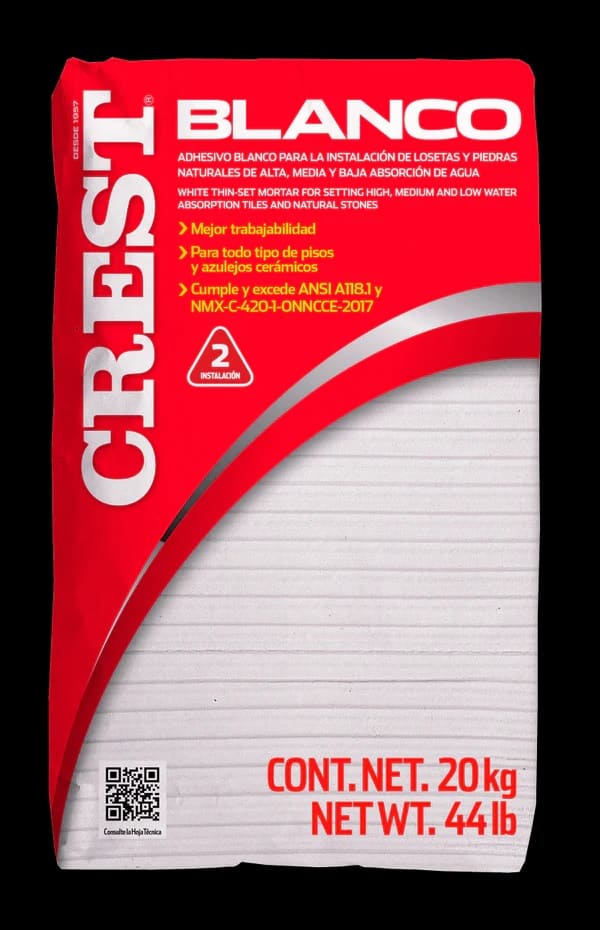 ADHESIVO CERAMICO 5000 SACO 10100013SA20 20 KG CREST