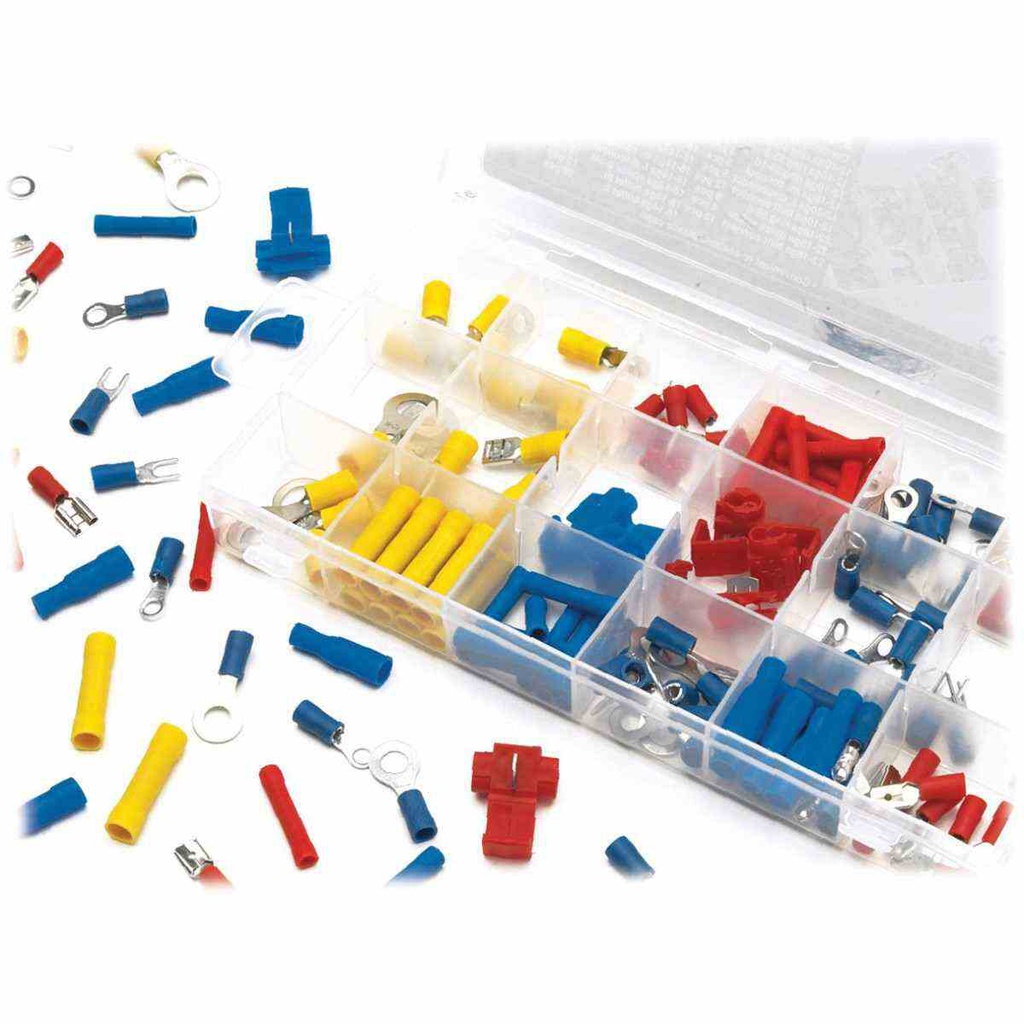 JGO DE TERMINALES ELECTRICAS 160 PZAS (ANILLOS, CONECTORES Y DESCONECTORES)