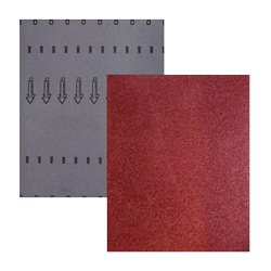 HOJA DE LIJA RESPALDO DE TELA OXIDO DE ALUMINIO 9" X 11" G120(Precio x pieza - Empaque c/50 pzas)