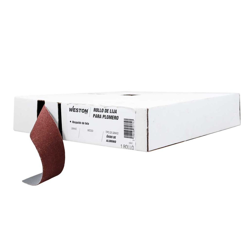 ROLLO DE LIJA P/PLOMERIA AO 1&quot; X 50YD G120