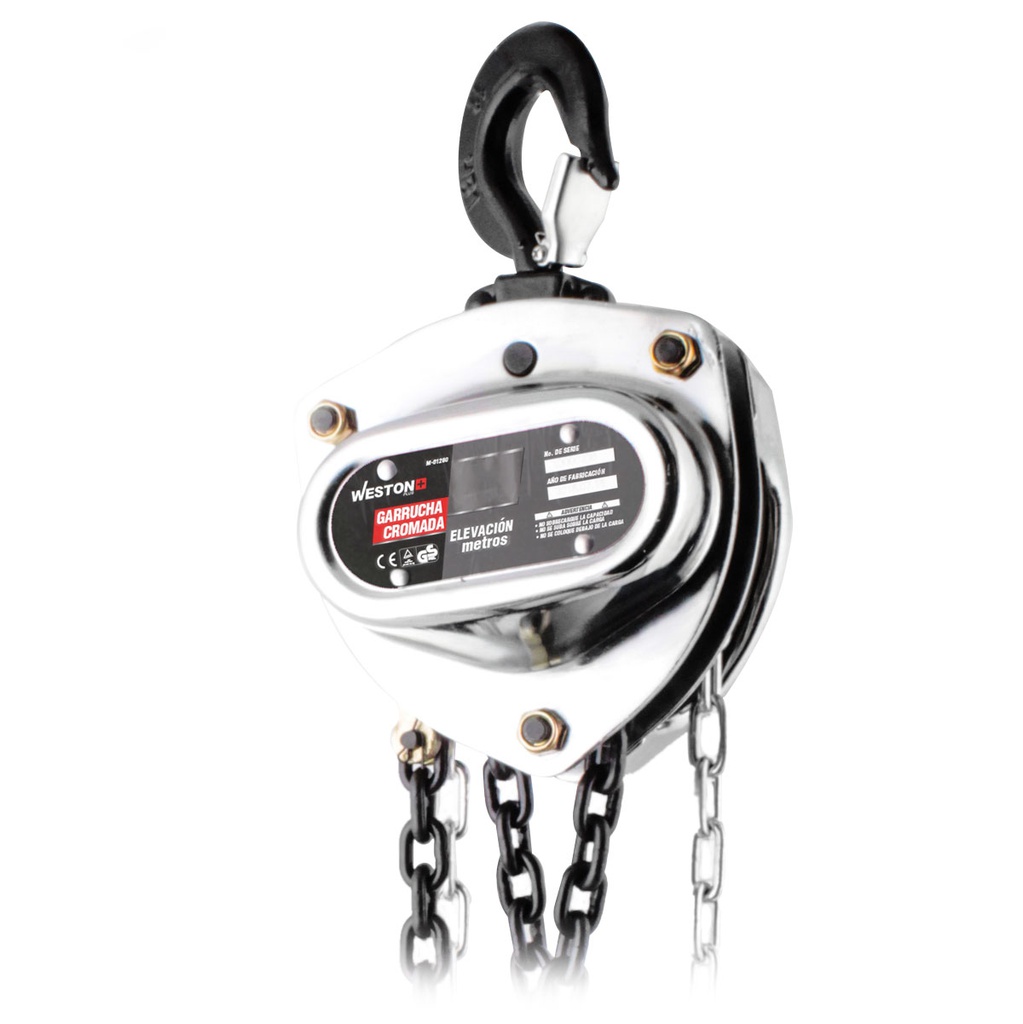 GARRUCHA CROMADA WESTON PLUS 0.5T 3MTS