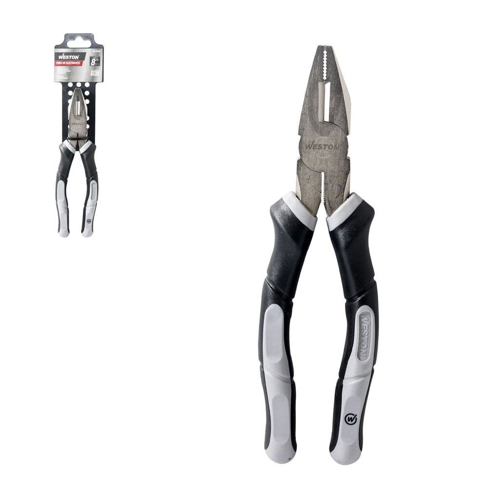 PINZAS DE ELECTRICISTA 8&quot; (CAJA C/6 PZAS - PRECIO X PIEZA)