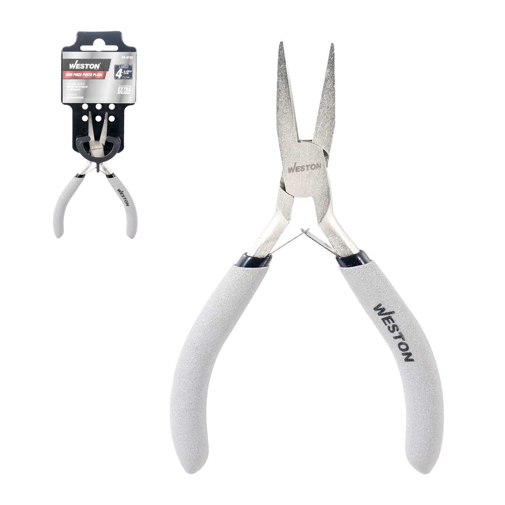 MINIPINZA PUNTA PLANA 4.5&quot; (CAJA C/6 PZAS - PRECIO X PIEZA)