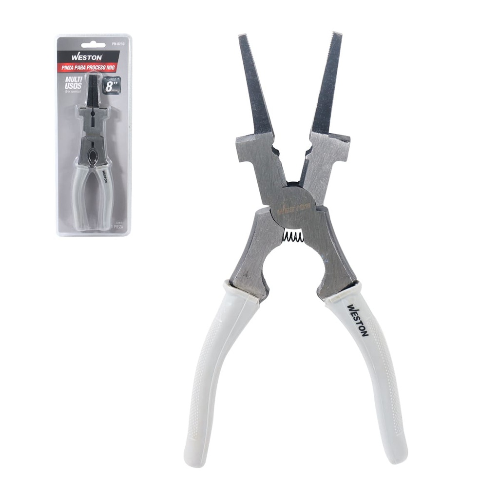 PINZA PARA PROCESO MIG 8" (CAJA C/6 PZAS - PRECIO X PIEZA)