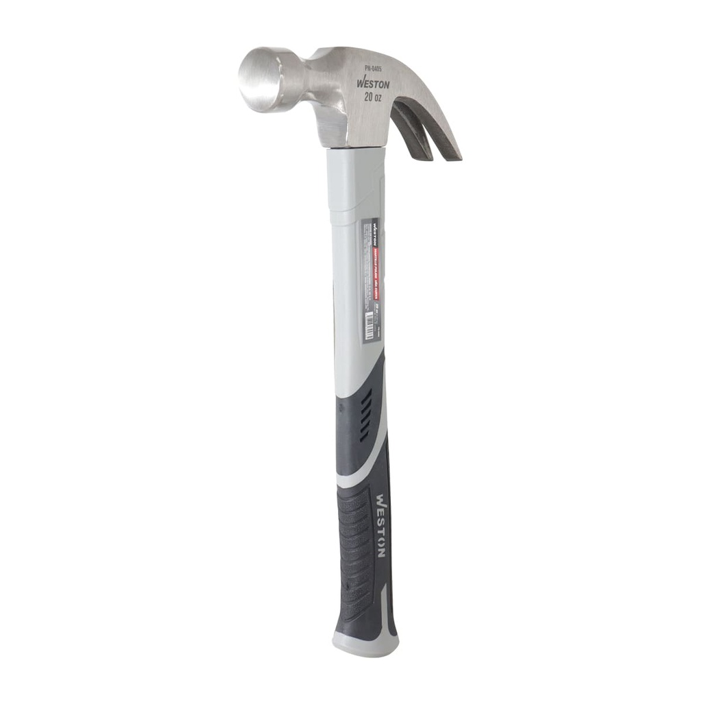 MARTILLO PULIDO UÑA CURVA 20 OZ MANGO 13&quot; DE FIBRA DE VIDRIO