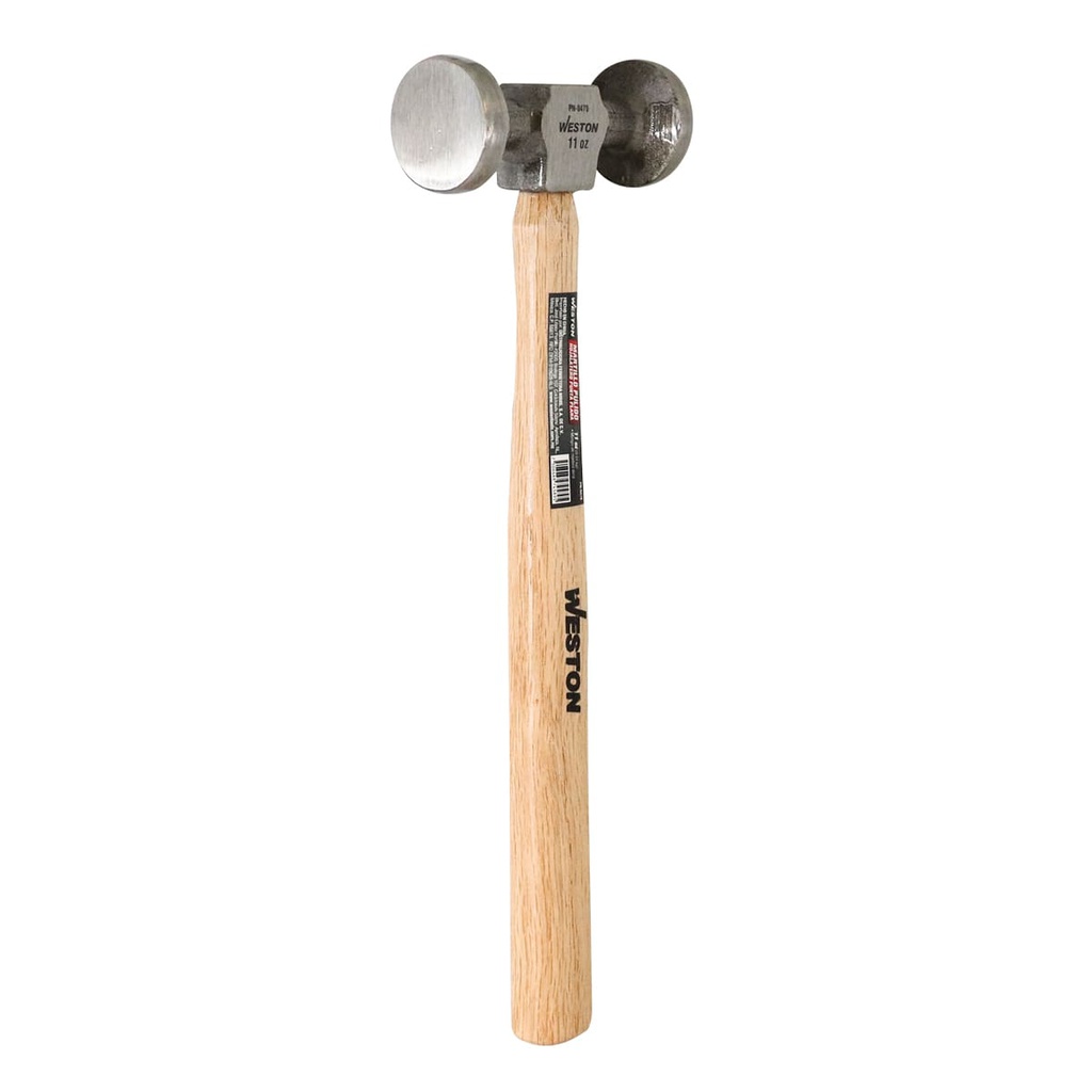 MARTILLO PULIDO HOJALATERO PUNTA PLANA MANGO 13&quot; DE MADERA DURA 11 OZ