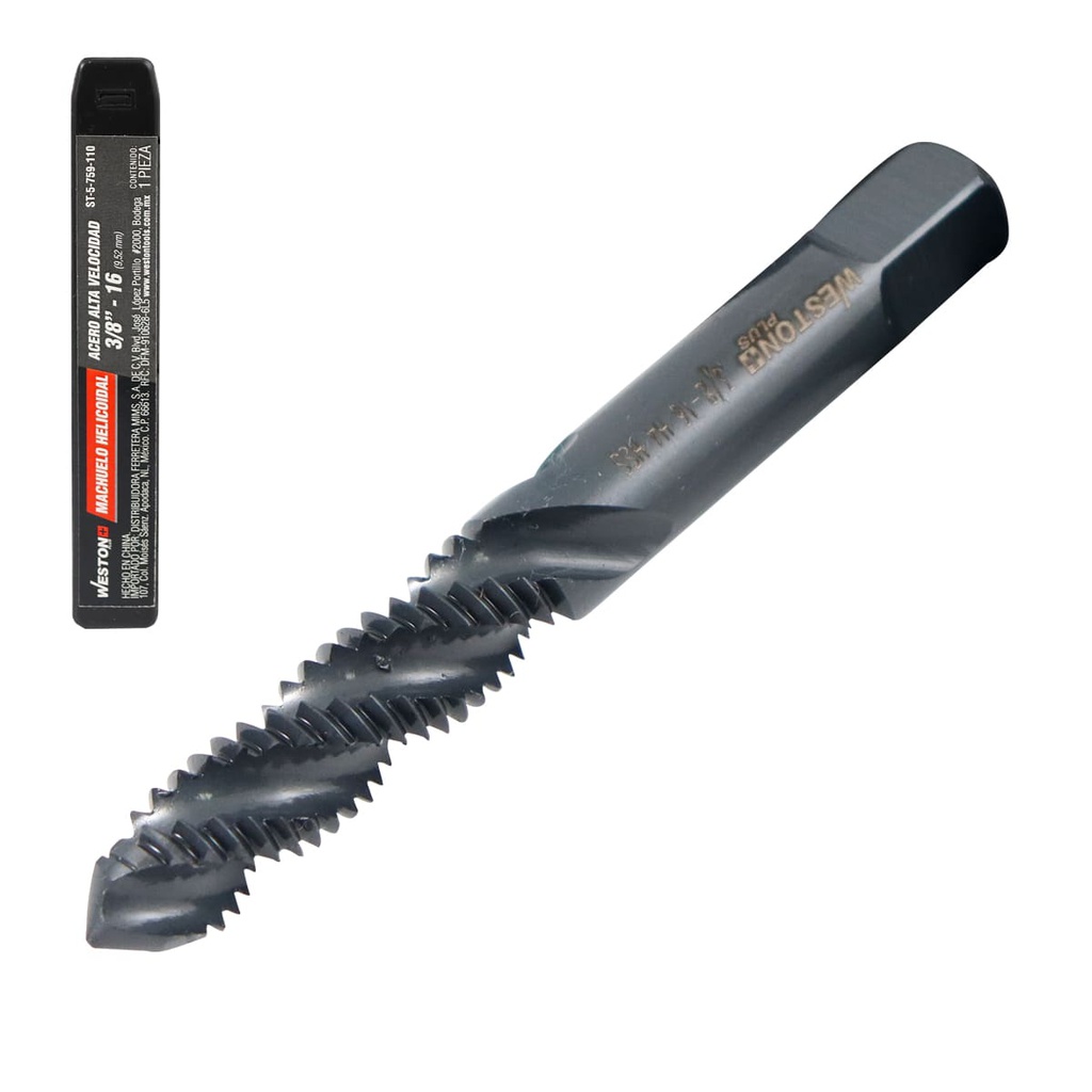 MACHUELO HELICOIDAL 3/8"-16 AAV H4