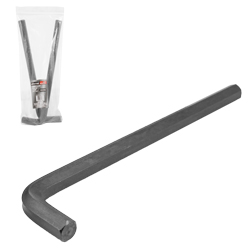 [ST-6-200-455] LLAVE HEX, L LARGA 1/2'' (PRECIO X PZA - EMPAQUE C/2 PZAS)