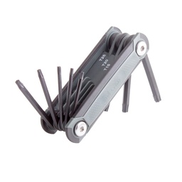 [ST-6-200-570] JUEGO 8 LLAVES NAVAJA T9-T40 HEX CRV  (PRECIO X PZA - EMPAQUE C/1 PZA)