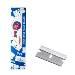 [ST-6-300-036] NAVAJA DE UN FILO (BLISTER C/100) RESPALDO ACERO   US BLADE