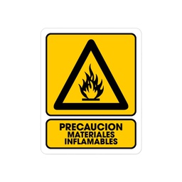 [TS-0145] SEÑALAMIENTO MATERIALES INFLAMABLES 25 X 35CM