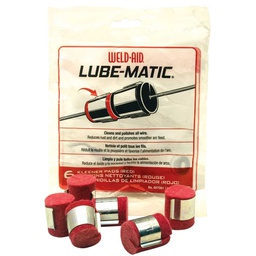 [WE-7061] ALMOHADILLAS PARA LIMPIEZA PARA MICRO ALAMBRE LUBE-MATIC (BOLSA C/6 PZAS)