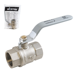 [WV-20020] VALVULA DE ESFERA NIQUELADA ROSCABLE WOG 200 1&quot; (CAJA C/8 PZAS - PRECIO X PIEZA)